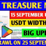 Treasure NFT Finally ComeBack 🤑 | Treasure FUN New Update Today | Treasure Nft Withdrawal Update