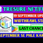 Treasure NFT on Playstore 🥳 | Treasure Nft Withdrawal Update | Treasure FUN New Update Today