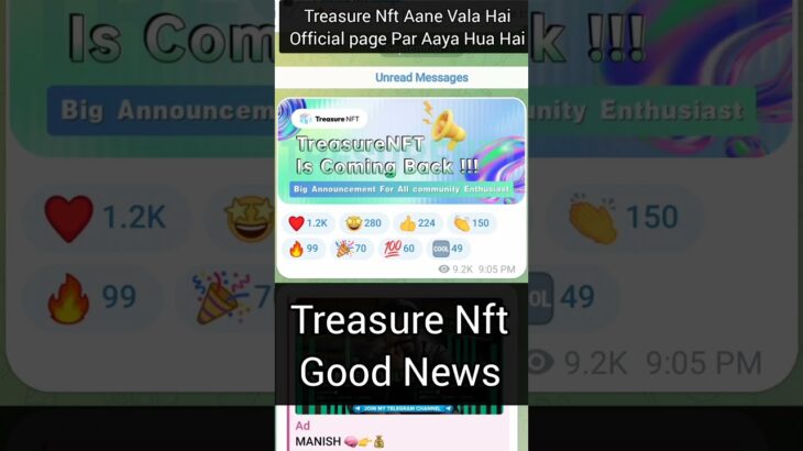 Treasure Nft Good news ✅💪#treasurenft #goodnews