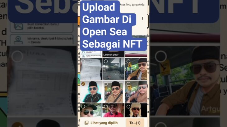 Upload Gambar Di Open Sea Menjadi Aset Berharga NFT Lewat Hape #motivation #nft #metamask #crypto