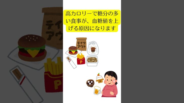 糖尿病の原因　＃shorts　＃病気の原因　＃食事　＃運動　＃遺伝性　＃ストレス