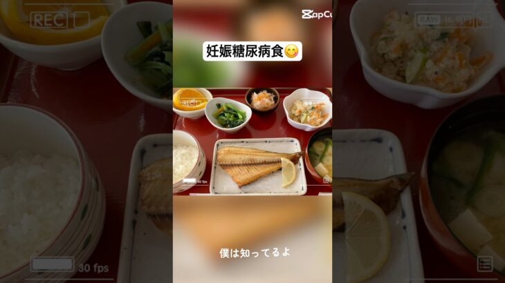 【産後の入院食】妊娠糖尿病食なのに豪華すぎました🍴✨ #妊娠糖尿病 #産後ママ #出産 #ご飯　#shorts