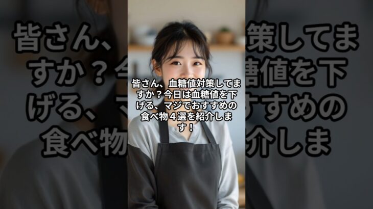 血糖値を下げる食品４選 #雑学#糖尿病