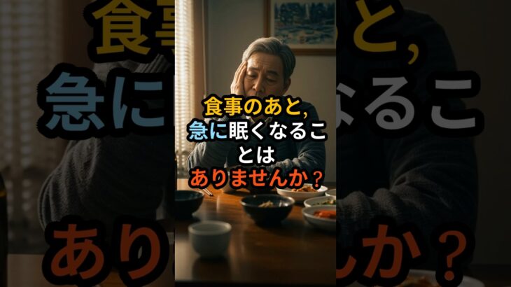 食後すぐ眠くなる人は要注意⚠️ 糖尿病の危険サインかも！