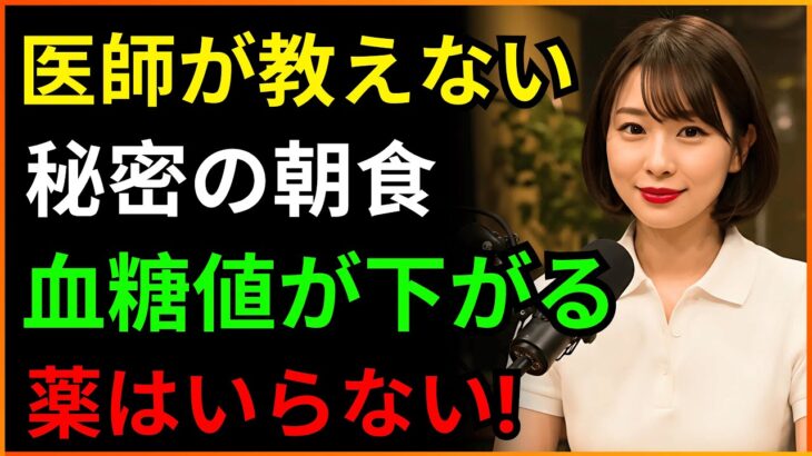 医師が絶対に教えない血糖値を下げる秘密の朝食大公開！薬は必要ありません！ | 糖尿病予防 | 血糖管理 | 健康朝食 | 健康情報 | オーディオブック