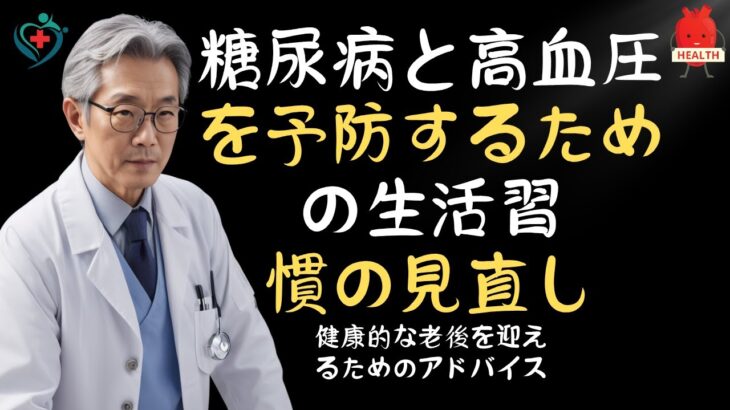 「糖尿病と高血圧を予防するための生活習慣の見直し – 健康的な老後を迎えるためのアドバイス」| 老後の健康