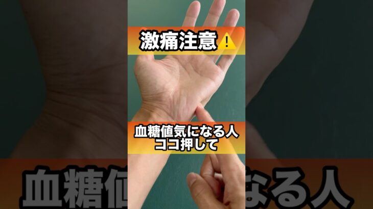 血糖値を安定させ糖尿病予防する魔法のツボ#血糖値 #糖尿病 #血糖値コントロール