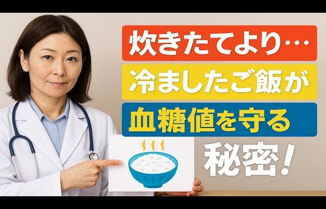 【糖尿病対策】ご飯は「冷まして食べる」が正解！？血糖値を急上昇させない日本の知恵【高齢者の健康】