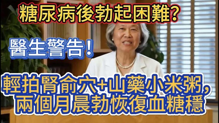 醫生警告！糖尿病後勃起困難？