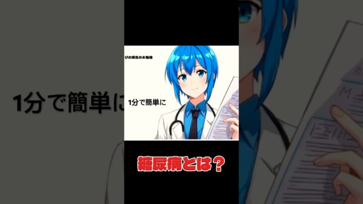 1分で簡単に【糖尿病】とは#糖尿病 #簡単に #1分でわかる #ぴっぴの病気のお勉強