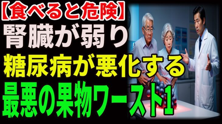 【食べると危険】腎臓が弱り糖尿病が悪化する最悪の果物ワースト1 ｜高齢者必見｜老後の健康｜健康長寿｜食事の知恵｜オーディオブック｜老後の備え