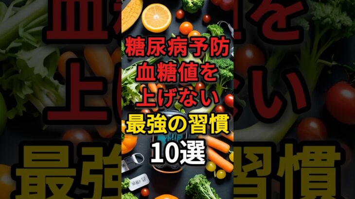【￼糖尿病予防】血糖値を上げない最強の習慣10選　#健康 #病気 #予防医学 #血糖値コントロール