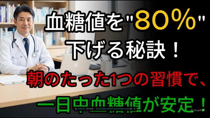 糖尿病予防に効果100％！驚きの血糖コントロール術