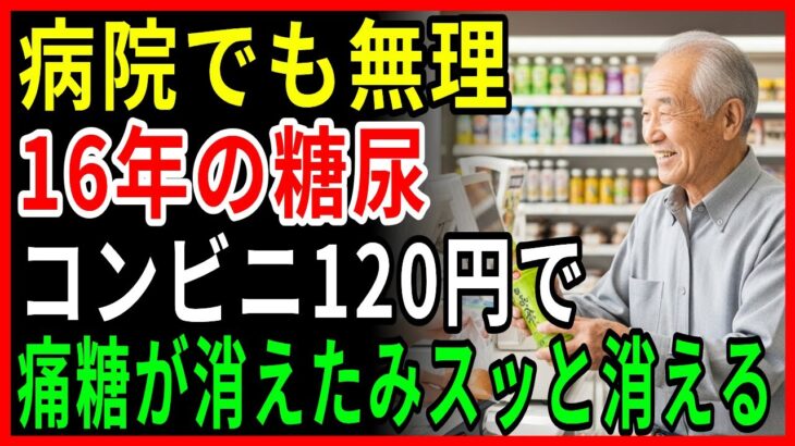 16年の糖尿地獄が終わった！コンビニの「これ」で血糖が安定、たった500円で人生が変わった