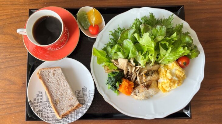 【糖尿病の食事】グリルチキン&舞茸のサラダ。糖尿病宣告から1年、YouTubeで学んだ