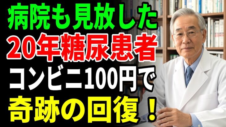 20年糖尿に苦しんだ患者 たった100円のコンビニ食品で血糖値が安定！毎日ポケットに入れて持ち歩く奇跡のアイテム