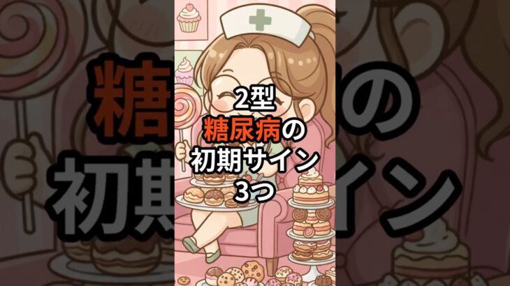 2型糖尿病の初期サイン3つ