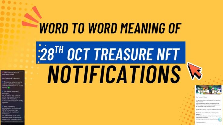 🚀28th oct Treasure Nft Notifications Complete Breakdown🚨|| Treasure Fun| Nova Nft| Tuft Token Update