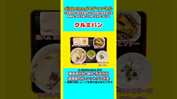 【クルミパン】 #2型糖尿病#CKD#ASO#狭心症#食事療法#自炊記録#提出用画像