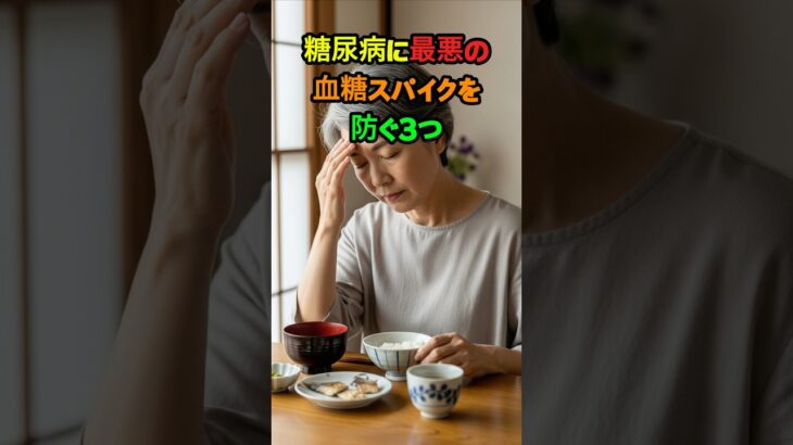 糖尿病に最悪な血糖スパイクを防ぐ3つ #糖尿病 #健康 #生活 #ヒント