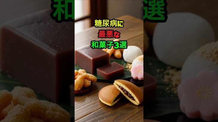 糖尿病に最悪な和菓子3選 #糖尿病 #健康 #生活 #ヒント