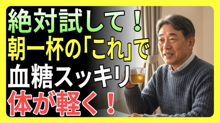 糖尿病の方は必見！絶対にやめるべき3つの習慣｜血糖値を安定させる空腹時のお茶を公開