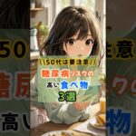 ⚠️知らなきゃ危険！糖尿病リスクが高い食べ物トップ3【食の豆知識】
