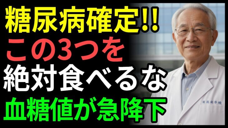 糖尿病の方必見！この3つだけは絶対にやめてください