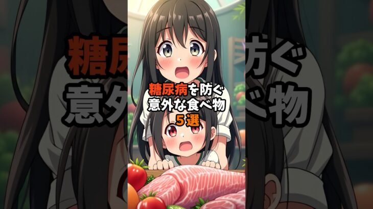 【健康雑学】糖尿病を防ぐ食べ物5選！見ないと後悔する意外な食べ物とは？#健康 #病気 #子育て