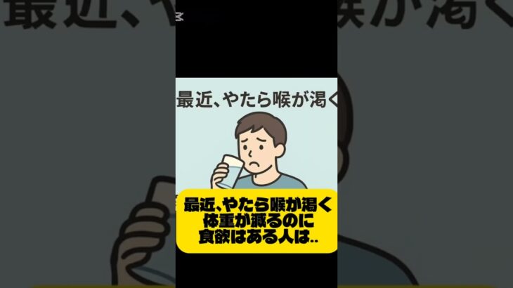 もう糖尿病？意外な自覚症状5選　#薬剤師　#糖尿病　#健康　#血糖値　#看護師