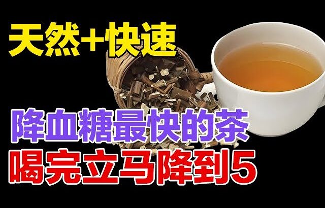 糖尿病降血糖，最快的茶！天然+快速，喝完立马降到5！【健康大诊室】