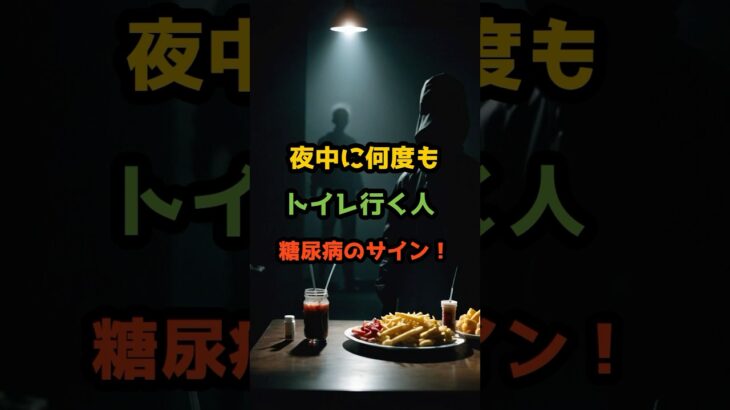 夜中に何度もトイレ行く人❗️糖尿病のサイン　#50代 #シニア #健康