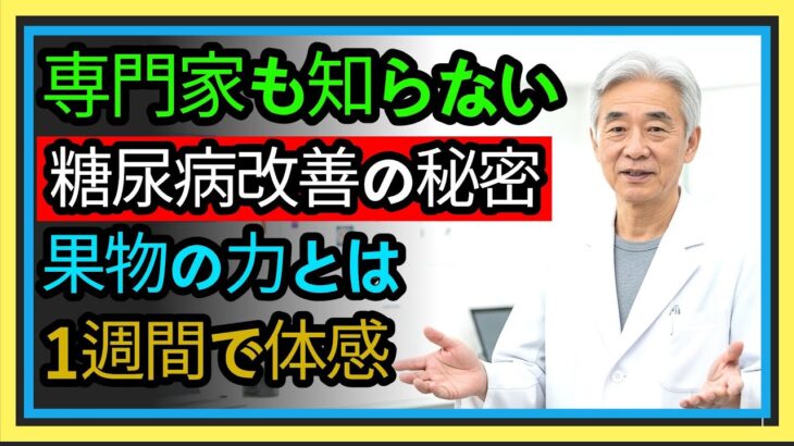 50代から始める糖尿病対策！この果物で体が生まれ変わる
