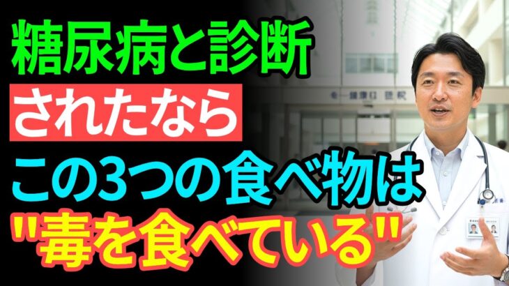 50代以上の方へ！知らずに食べている糖尿病を悪化させる3つの危険食品