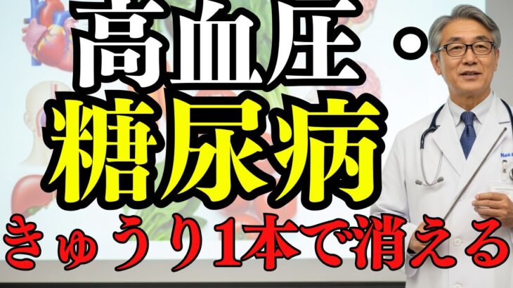 60歳以上の糖尿病・高血圧は、きゅうり1本を「この方法」で食べるだけで消えます！