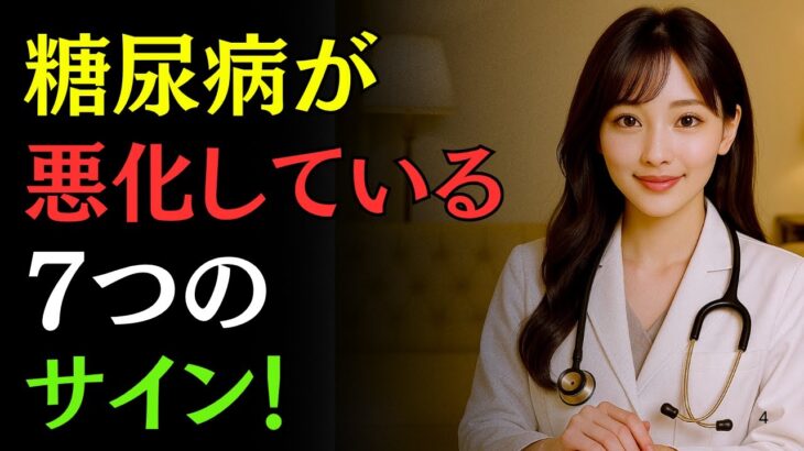 糖尿病が悪化している7つの意外なサイン