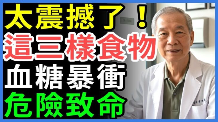80歲博士警告！糖尿病患者千萬別做這三件事！血糖會瞬間飆高