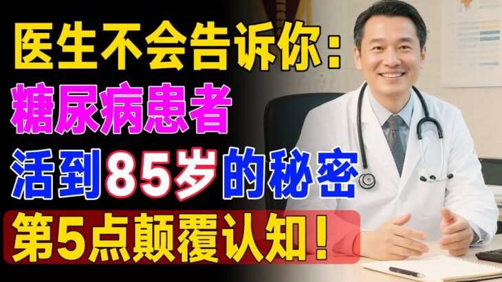 医生：能活过85岁的糖尿病患者，一般在确诊后，都做了这5件事！