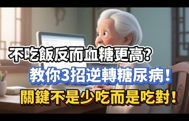 糖尿病「不敢吃飯」卻血糖飆破9？醫師揭3招逆轉命運：關鍵不是少吃，而是吃對！