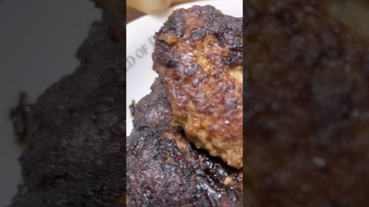 手作りてりやきソースで食べるハンバーグめちゃ美味だった糖尿病全食事記録961日目