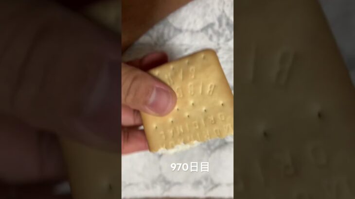 ビスケットサンドアイス食べた 糖尿病全食事記録970日目