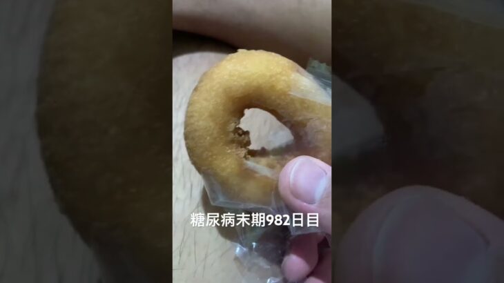 寝る前ドーナツ食べた 糖尿病全食事記録982日目