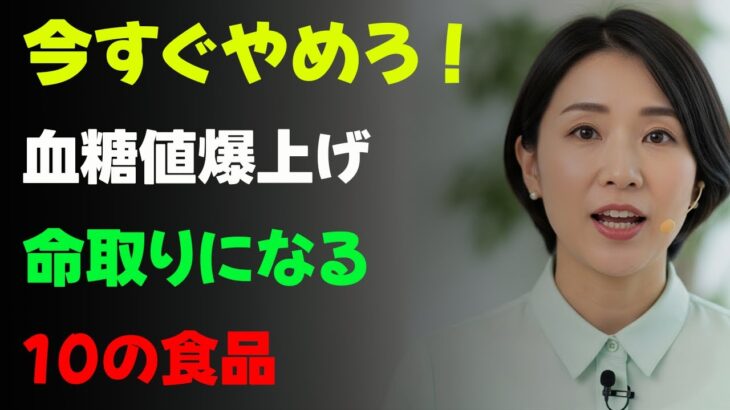 【99％が知らない】糖尿病の方は絶対に触れてはいけない10の食品（高血糖）