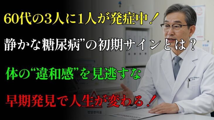 99%の60代が知らない「静かな糖尿病」初期サイン｜健康寿命｜警告｜血糖コントロール｜必見｜糖尿病予防