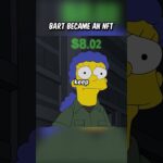 Bart became an NFT #simpsons #funnyshorts #simpsonsmemes #trending