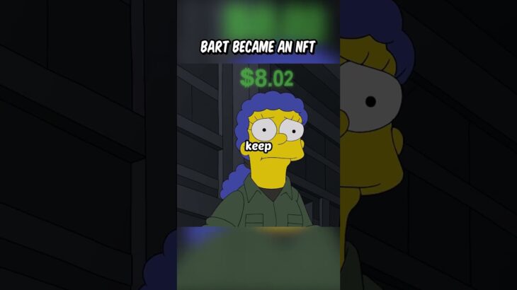 Bart became an NFT #simpsons #funnyshorts #simpsonsmemes #trending
