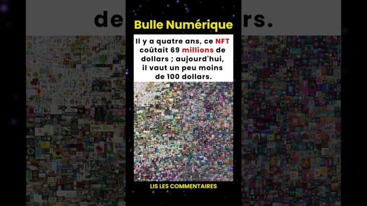 Ce NFT à 69 millions de dollars vaut aujourd’hui moins de 100 dollars 📉