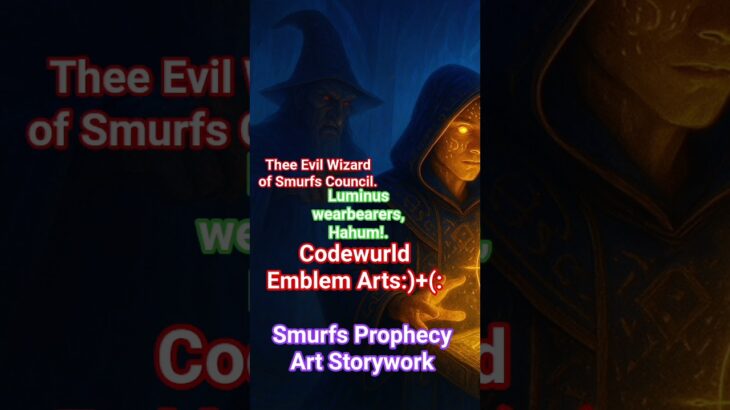 Evil Wizard of Smurfs Council Meets Codewurld NFT Art Storywork 🧿🌀