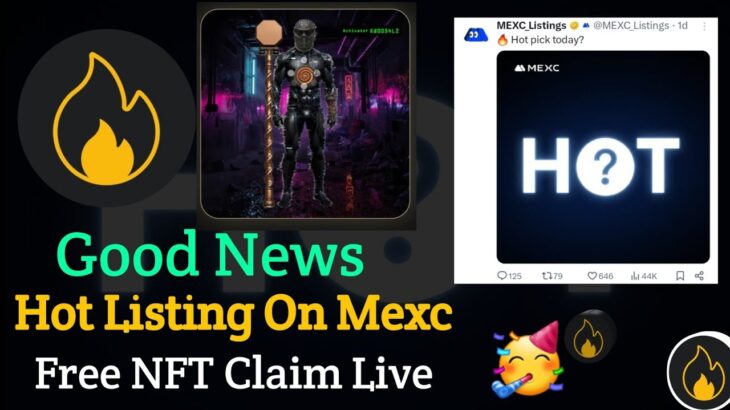 Hot token listing on Mexc – Amazing || New NFT On Hot Craft कैसे Claim करे Task करे