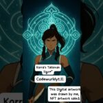I drew this NFT artwork of Avatar Korra Reconvergenment